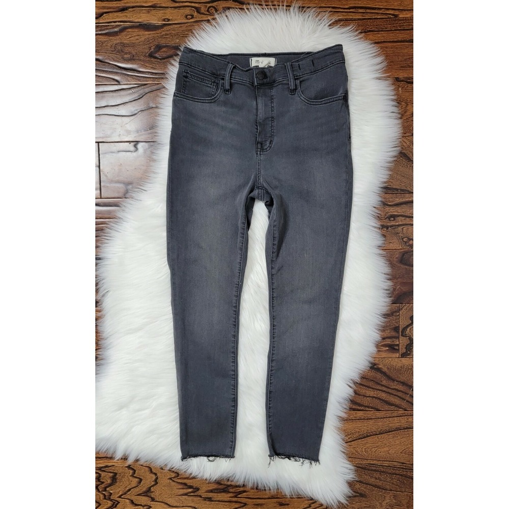 Madewell 10" High Rise Ankle Skinny Jeans Women's Size‎ 28 Gray Wash